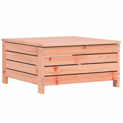 vidaXL Garden Footstool with Cushion Ottoman Stool Footrest Solid Wood Douglas