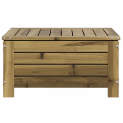vidaXL Garden Footstool with Cushion Ottoman Footrest Impregnated Wood Pine - Additional view 6