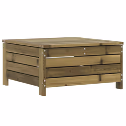 vidaXL Garden Footstool with Cushion Ottoman Footrest Impregnated Wood Pine - Additional view 7