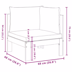 VidaXL 367622 outdoor bench Acacia wood - Additional view 8