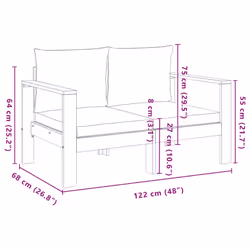 VidaXL 367623 outdoor bench Acacia wood - Additional view 8