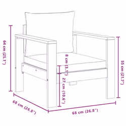 VidaXL 367627 outdoor bench Acacia wood - Additional view 8