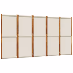 vidaXL Room Divider Wall Partition Screen Panel Room Separator Privacy Screen - light grey, 350 x 180 cm