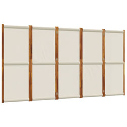 vidaXL Room Divider Wall Partition Screen Panel Room Separator Privacy Screen - light grey, 350 x 180 cm