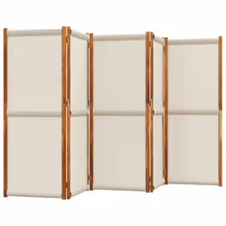vidaXL Room Divider Wall Partition Screen Panel Room Separator Privacy Screen - light grey, 350 x 180 cm