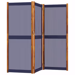 vidaXL Room Divider Wall Partition Screen Panel Room Separator Privacy Screen - dark blue, 210 x 180 cm - Additional view 2