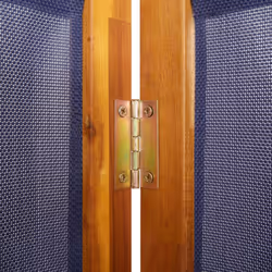 vidaXL Room Divider Wall Partition Screen Panel Room Separator Privacy Screen - dark blue, 210 x 180 cm - Additional view 6