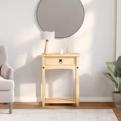 vidaXL Console Table Side End Table Hallway Coffee Sofa Table Solid Wood Pine