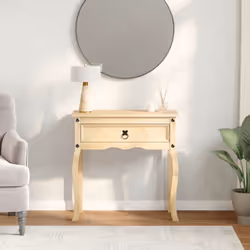 vidaXL Console Table Side End Table Hallway Coffee Sofa Table Solid Wood Pine