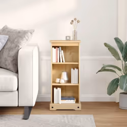 vidaXL Bookcase Display Bookshelf Storage Cabinet Book Rack Solid Wood Pine - Additional view 2