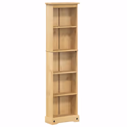 vidaXL Bookcase Display Bookshelf Storage Cabinet Book Rack Solid Wood Pine