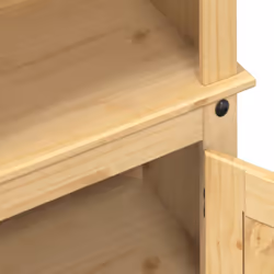 vidaXL Highboard Sideboard Side Cabinet Home Storage Cupboard Solid Wood Pine - Additional view 6