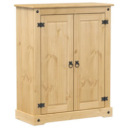 vidaXL Wine Cabinet Wine Cupboard Sideboard Drinks Cabinet Solid Wood Pine