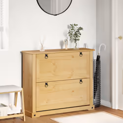 vidaXL Wine Cabinet Wine Cupboard Sideboard Drinks Cabinet Solid Wood Pine - 99 x 32 x 85 cm
