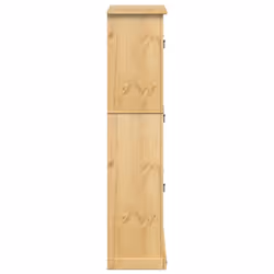vidaXL Wine Cabinet Wine Cupboard Sideboard Drinks Cabinet Solid Wood Pine - 99 x 32 x 138 cm - Additional view 4