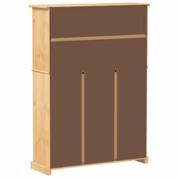 vidaXL Wine Cabinet Wine Cupboard Sideboard Drinks Cabinet Solid Wood Pine - 99 x 32 x 138 cm - Additional view 5