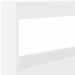 vidaXL Headboard Cabinet with LED Bedroom Bed Headboard White 100x17x102 cm - Additional view 8