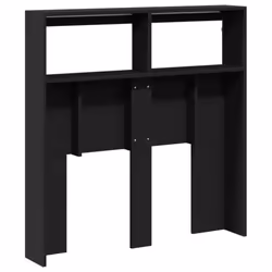 vidaXL Headboard Cabinet with LED Bedroom Bed Headboard Black 100x17x102 cm - Additional view 7