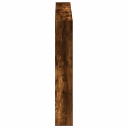 vidaXL Headboard Cabinet with LED Home Bed Headboard Smoked Oak 100x17x102 cm - Additional view 6