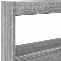 vidaXL Headboard Cabinet with LED Bed Headboard Grey Sonoma 100x17x102 cm - Additional view 8