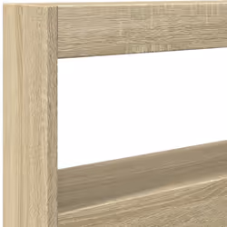 vidaXL Headboard Cabinet with LED Bedroom Bed Header Sonoma Oak 120x17x102 cm - Additional view 8