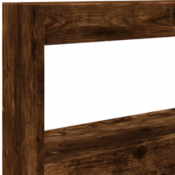 vidaXL Headboard Cabinet with LED Home Bed Headboard Smoked Oak 120x17x102 cm - Additional view 8