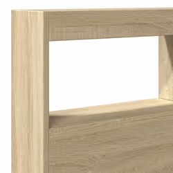 vidaXL Headboard Cabinet with LED Bedroom Bed Header Sonoma Oak 140x17x102 cm - Additional view 8
