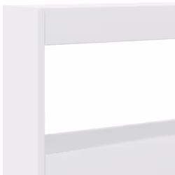 vidaXL Headboard Cabinet with LED Bedroom Bed Headboard White 160x17x102 cm - Additional view 8