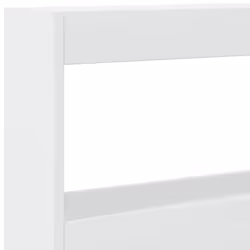 vidaXL Headboard Cabinet with LED Bedroom Bed Headboard White 200x17x102 cm - Additional view 6