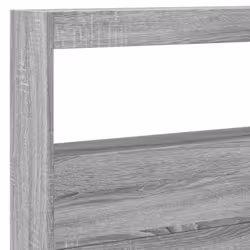 vidaXL Headboard Cabinet with LED Home Bed Headboard Grey Sonoma 220x17x102 cm - Additional view 8