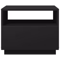 vidaXL Coffee Table with LED Lights Hallway End Table Side Sofa Table Black - Additional view 6