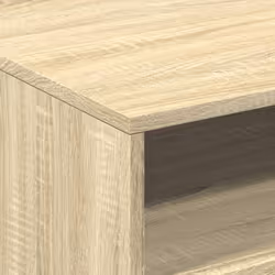 vidaXL Coffee Table with LED Lights Hallway Accent End Table Side Sofa Table - sonoma oak, 50 x 49 x 40 cm - Additional view 9