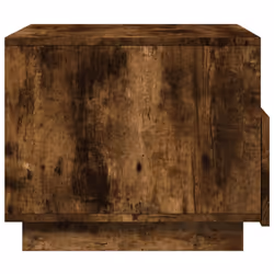 vidaXL Coffee Table with LED Lights Hallway Accent End Table Side Sofa Table - smoked oak, 50 x 49 x 40 cm - Additional view 7