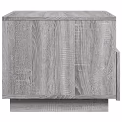 vidaXL Coffee Table with LED Lights Hallway Accent End Table Side Sofa Table - grey sonoma, 50 x 49 x 40 cm - Additional view 7