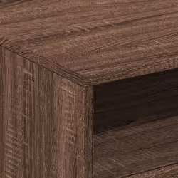 vidaXL Coffee Table with LED Lights Hallway Accent End Table Side Sofa Table - brown oak, 50 x 49 x 40 cm - Additional view 9
