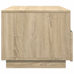 vidaXL Coffee Table with LED Lights Hallway Accent End Table Side Sofa Table - sonoma oak, 90 x 49 x 40 cm - Additional view 5