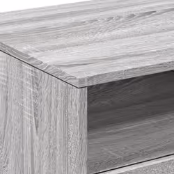 vidaXL Coffee Table with LED Lights Hallway Accent End Table Side Sofa Table - grey sonoma, 90 x 49 x 40 cm - Additional view 7