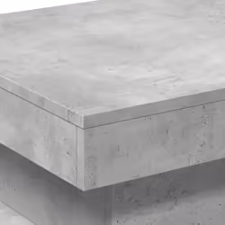 vidaXL Coffee Table with LED Lights Hallway Accent End Table Side Sofa Table - concrete grey, 50 x 50 x 40 cm - Additional view 9