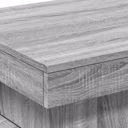 vidaXL Coffee Table with LED Lights End Table Side Tea Sofa Table Grey Sonoma - Additional view 9
