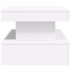 vidaXL Coffee Table with LED Lights Hallway Accent End Table Side Sofa Table - white, 90 x 50 x 40 cm - Additional view 7