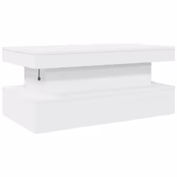 vidaXL Coffee Table with LED Lights Hallway Accent End Table Side Sofa Table - white, 90 x 50 x 40 cm - Additional view 8