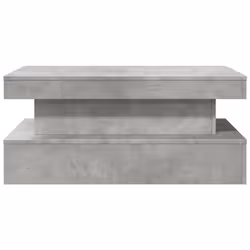 vidaXL Coffee Table with LED Lights Hallway Accent End Table Side Sofa Table - concrete grey, 90 x 50 x 40 cm - Additional view 6