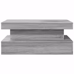 vidaXL Coffee Table with LED Lights Hallway Accent End Table Side Sofa Table - grey sonoma, 90 x 50 x 40 cm - Additional view 6
