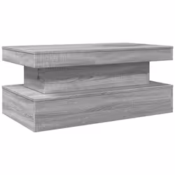 vidaXL Coffee Table with LED Lights Hallway Accent End Table Side Sofa Table - grey sonoma, 90 x 50 x 40 cm - Additional view 8
