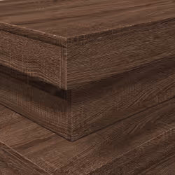 vidaXL Coffee Table with LED Lights Hallway Accent End Table Side Sofa Table - brown oak, 90 x 50 x 40 cm - Additional view 9