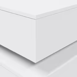 vidaXL Coffee Table with LED Lights Hall End Table Side Tea Sofa Table White - Additional view 8