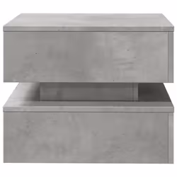 vidaXL Coffee Table with LED Lights End Table Side Sofa Table Concrete Grey - Additional view 6