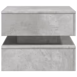 vidaXL Coffee Table with LED Lights End Table Side Sofa Table Concrete Grey - Additional view 7