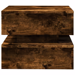 vidaXL Coffee Table with LED Lights End Table Side Tea Sofa Table Smoked Oak - Additional view 6