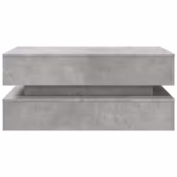vidaXL Coffee Table with LED Lights End Table Tea Side Sofa Table Sonoma Oak - concrete grey - Additional view 6
